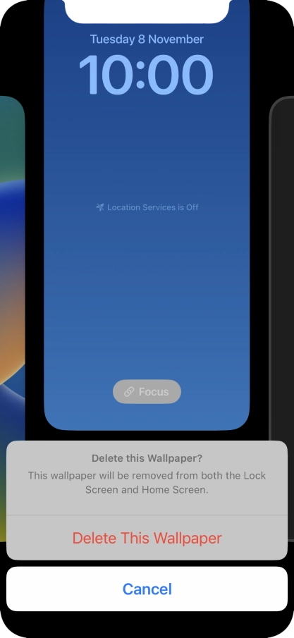 Press Delete This Wallpaper.