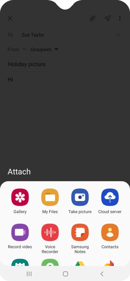 Press My Files and go to the required folder.