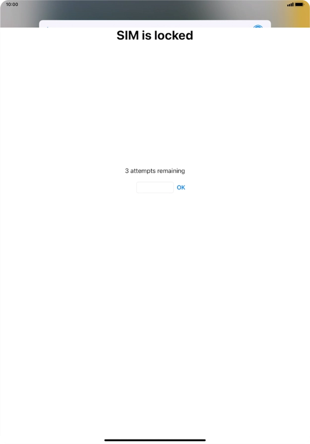 If your SIM is locked, key in your PIN and press OK.