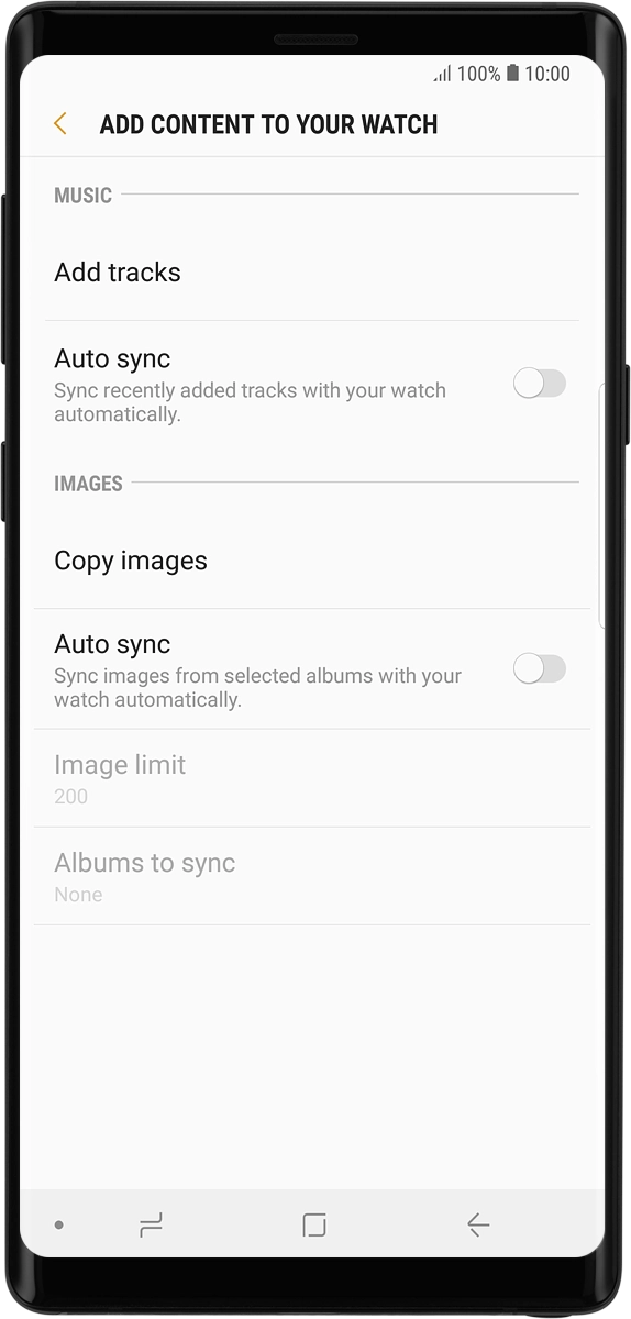 On your phone: Press Add tracks.