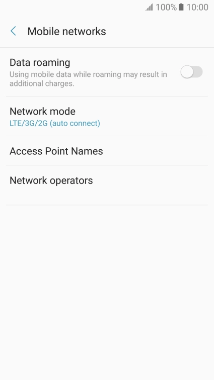 Press Access Point Names.