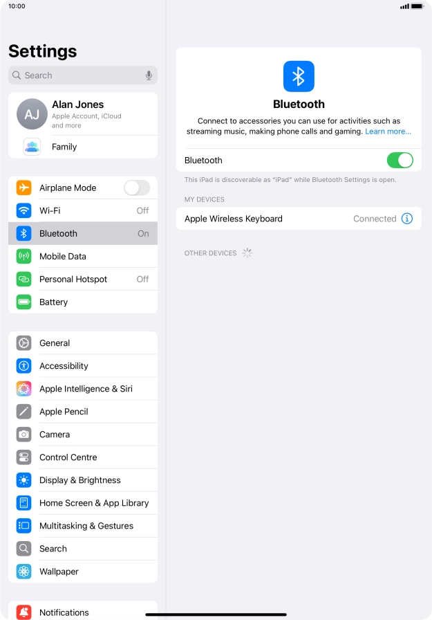 Slide your finger upwards starting from the bottom of the screen to return to the home screen.