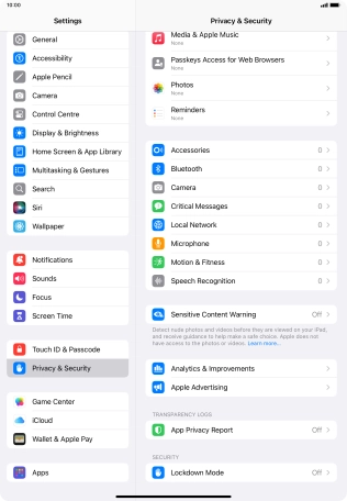 Press Sensitive Content Warning.