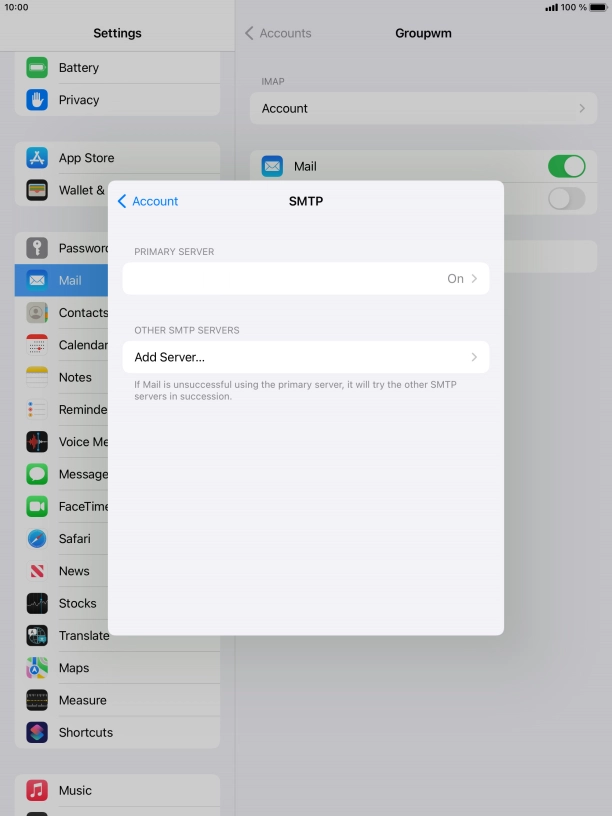 Press the field below 