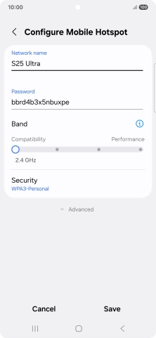 Press the field below 