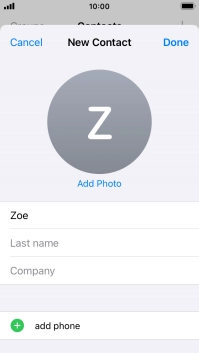 Press Last name and key in the last name.