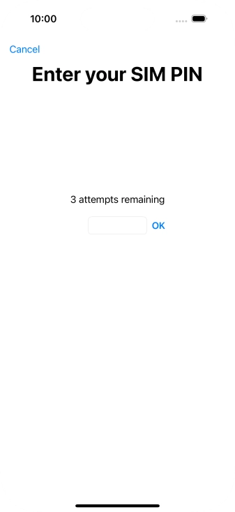 If your SIM is locked, key in your PIN and press OK.