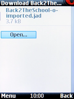 Select Open... and follow the instructions on the screen to install the app.