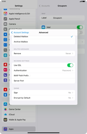 Press Authentication.