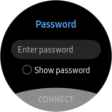 Press Enter password.