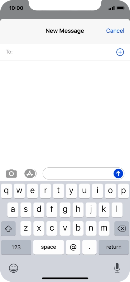 Press To: and key in the first letters of the recipient's name.