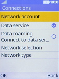 Select Network selection.