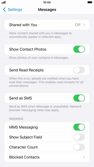 Press the Home key to return to the home screen.