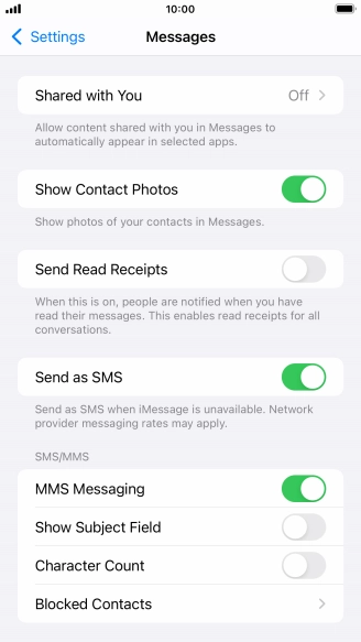 Press the Home key to return to the home screen.