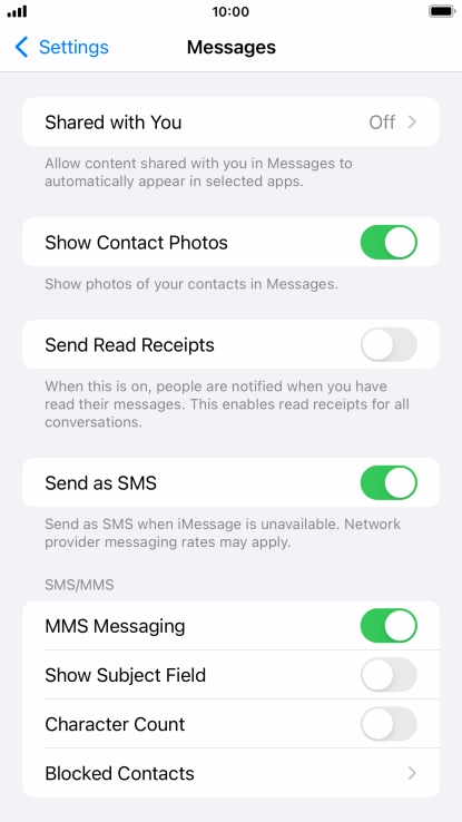 Press the Home key to return to the home screen.