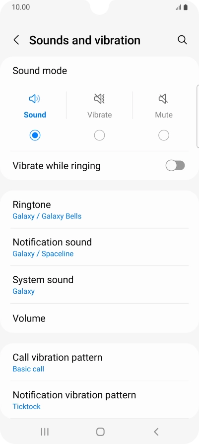 Press Ringtone.