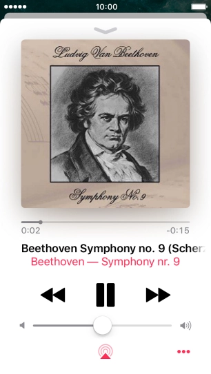 Press arrow right to go to the next audio file.