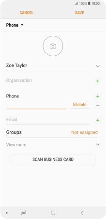 Press the field below 