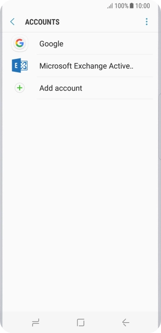 If this screen is displayed, you email account has been recognised and set up automatically. Follow the instructions on the screen to key in more information and finish setting up your phone.