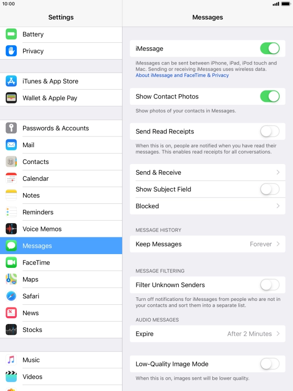 Press the Home key to return to the home screen.
