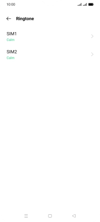 Press the name of the SIM.