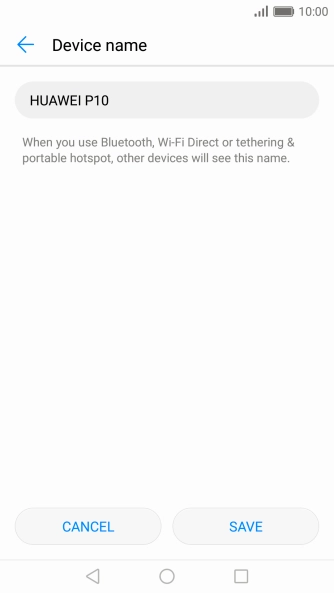 Key in the required Wi-Fi hotspot name and press SAVE.