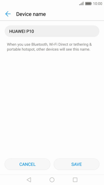 Key in the required Wi-Fi hotspot name and press SAVE.