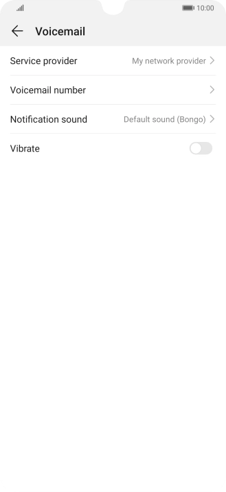 Press Voicemail number.