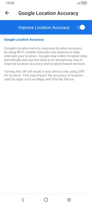 If you press the indicator next to 