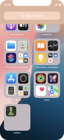 Press and hold the required app.