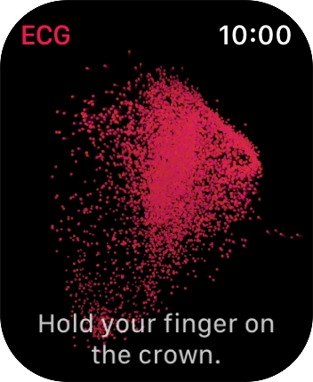 Place your index finger on the Digital Crown while the measurement is done.