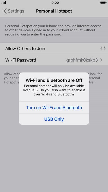 If Wi-Fi is turned off, press Turn on Wi-Fi and Bluetooth.