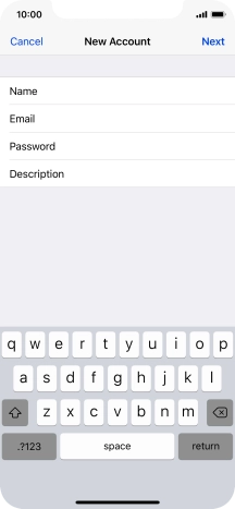 Press Description and key in the required name.