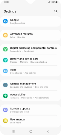 Press Software update.