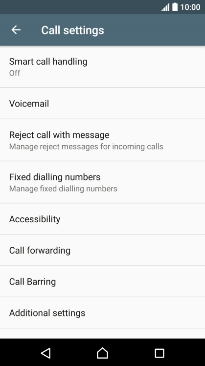 Press Additional settings.