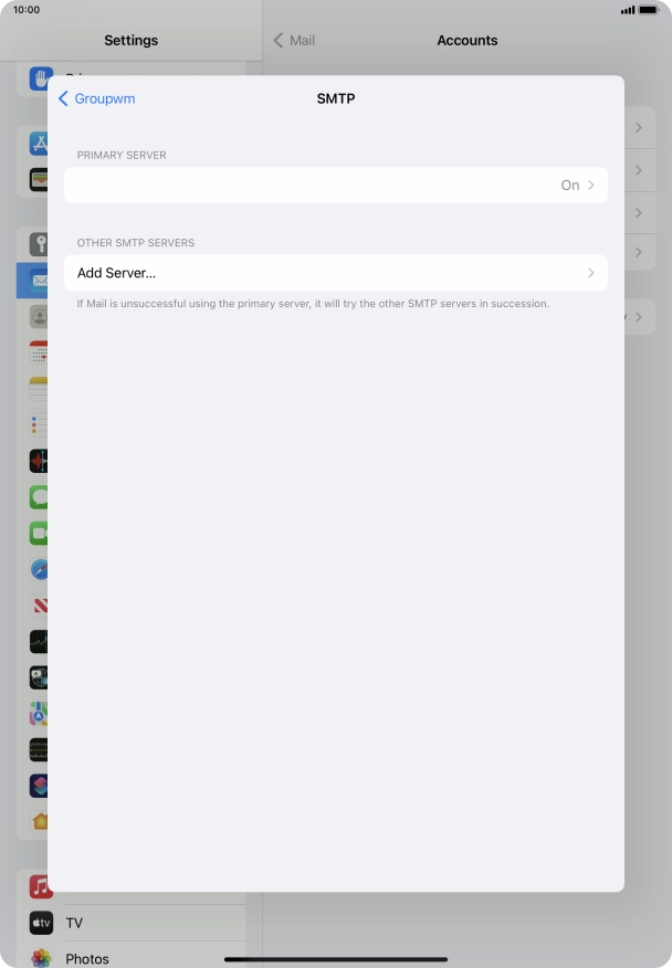 Press the field below 