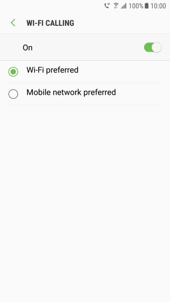 If you turn on the function, press the required setting.