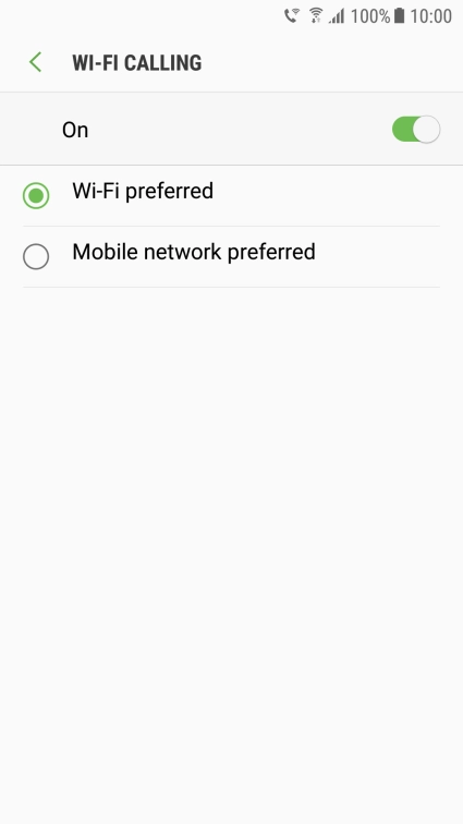 If you turn on the function, press the required setting.