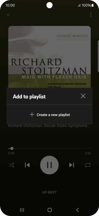 Press Create a new playlist.