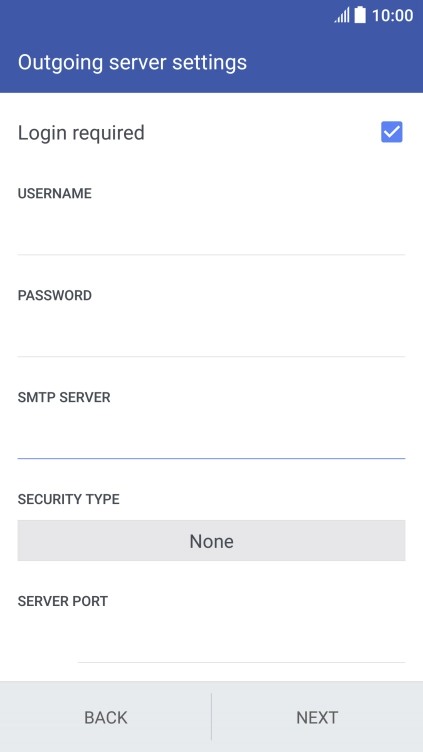 Press the field below 