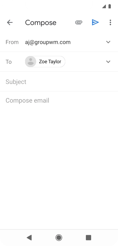 Press Subject and key in the required subject.