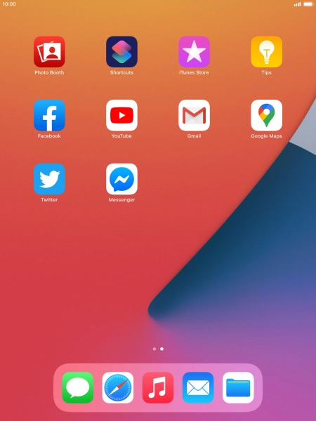 Press and hold the required app.