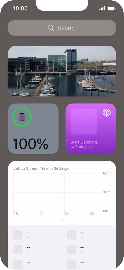 Slide your finger upwards on the screen.