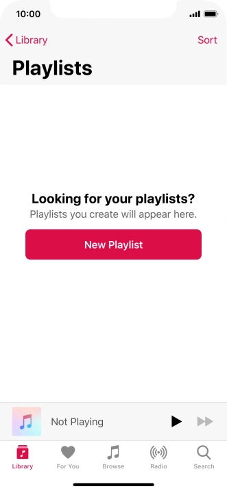 Press New Playlist.