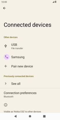 Press the Home key to return to the home screen.