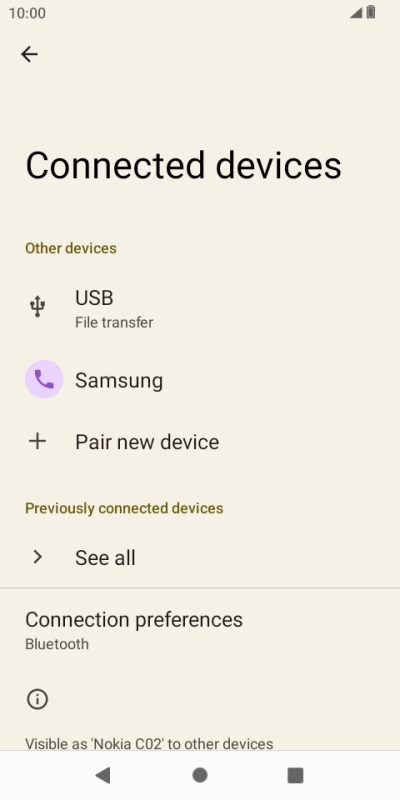 Press the Home key to return to the home screen.