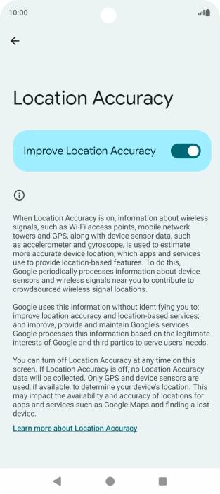 If you press the indicator next to 