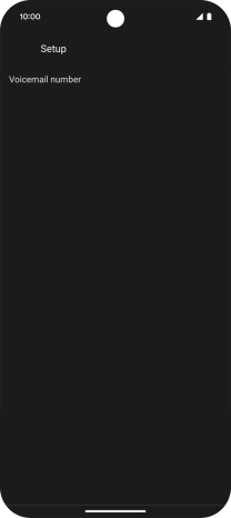 Press Voicemail number.