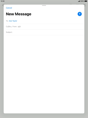 Press Subject: and key in the required subject.