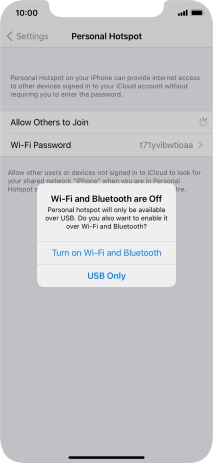 If Wi-Fi is turned off, press Turn on Wi-Fi and Bluetooth.